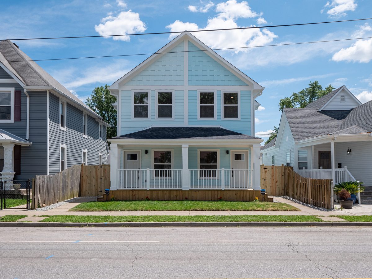 Renovated two-unit investment property in central Indiana